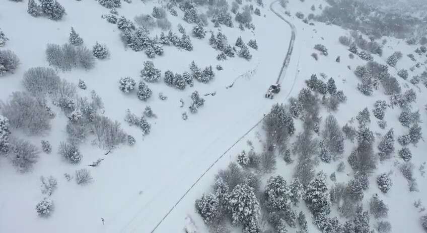 Konya’da kar kalınlığının 1 metreye yaklaştığı ilçe şölen sunuyor 42